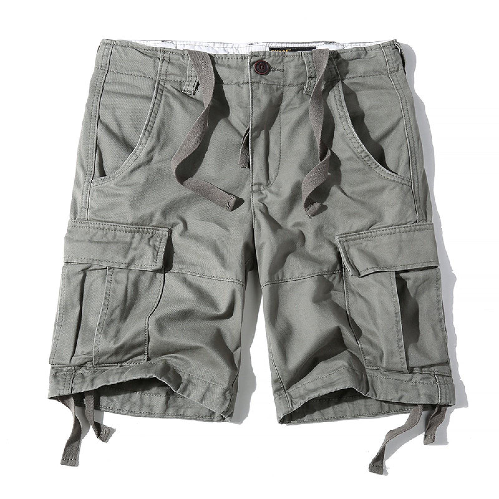 Pantalones Cortos Pantalones Cortos De Camuflaje De Verano para Hombre Pantalones Rectos De Carga Sueltos De Algodón