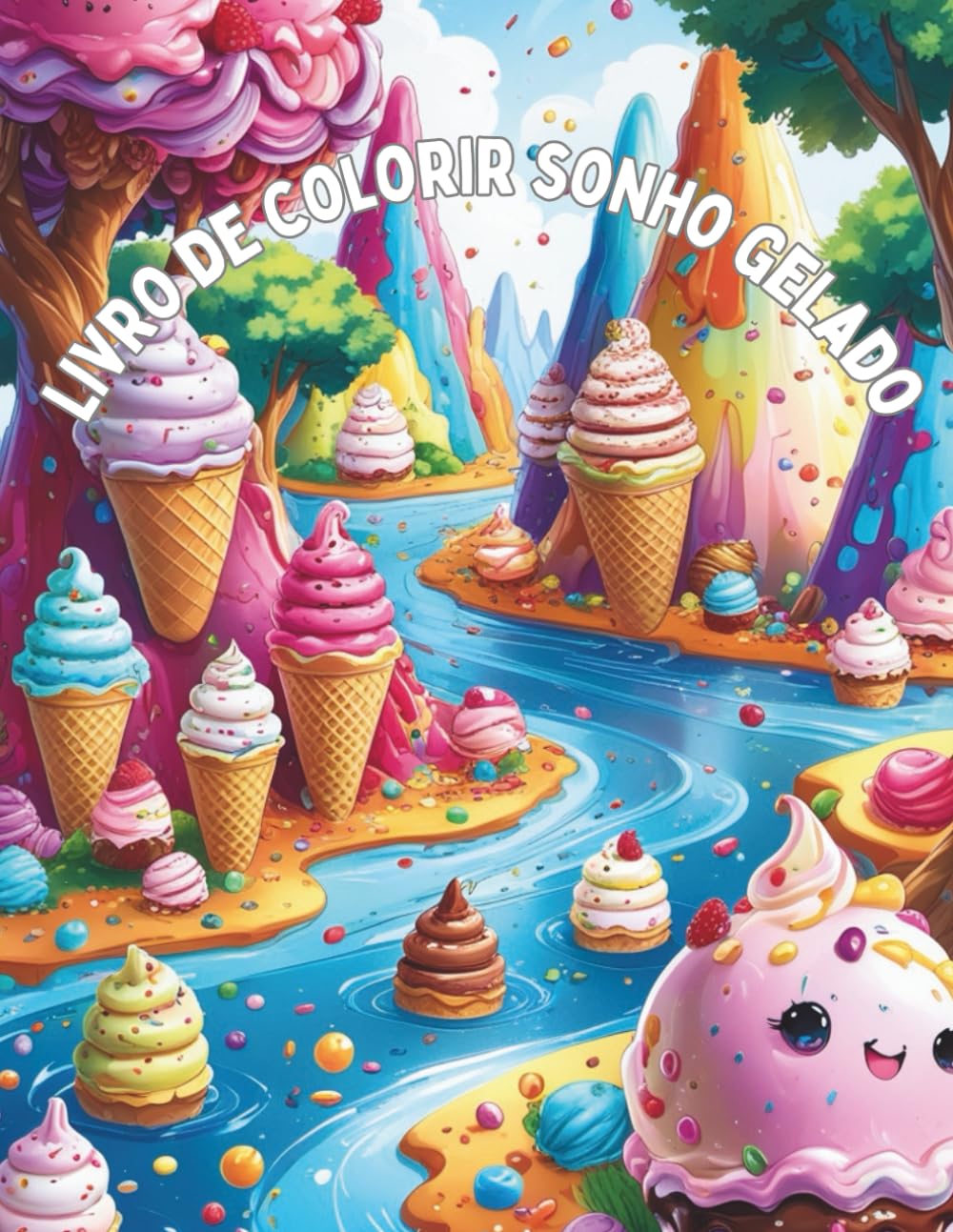 Livro de Colorir Sonho Gelado: Mundo dos Sorvetes