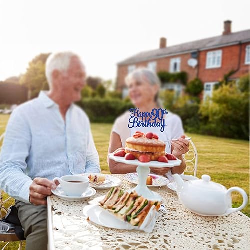 Miniatura 16 de Gyufise 1 decoración para tarta de cumpleaños número 21 con purpurina para tarta de cumpleaños, saludos a 21 años, veintiuno, fabulosa decoración