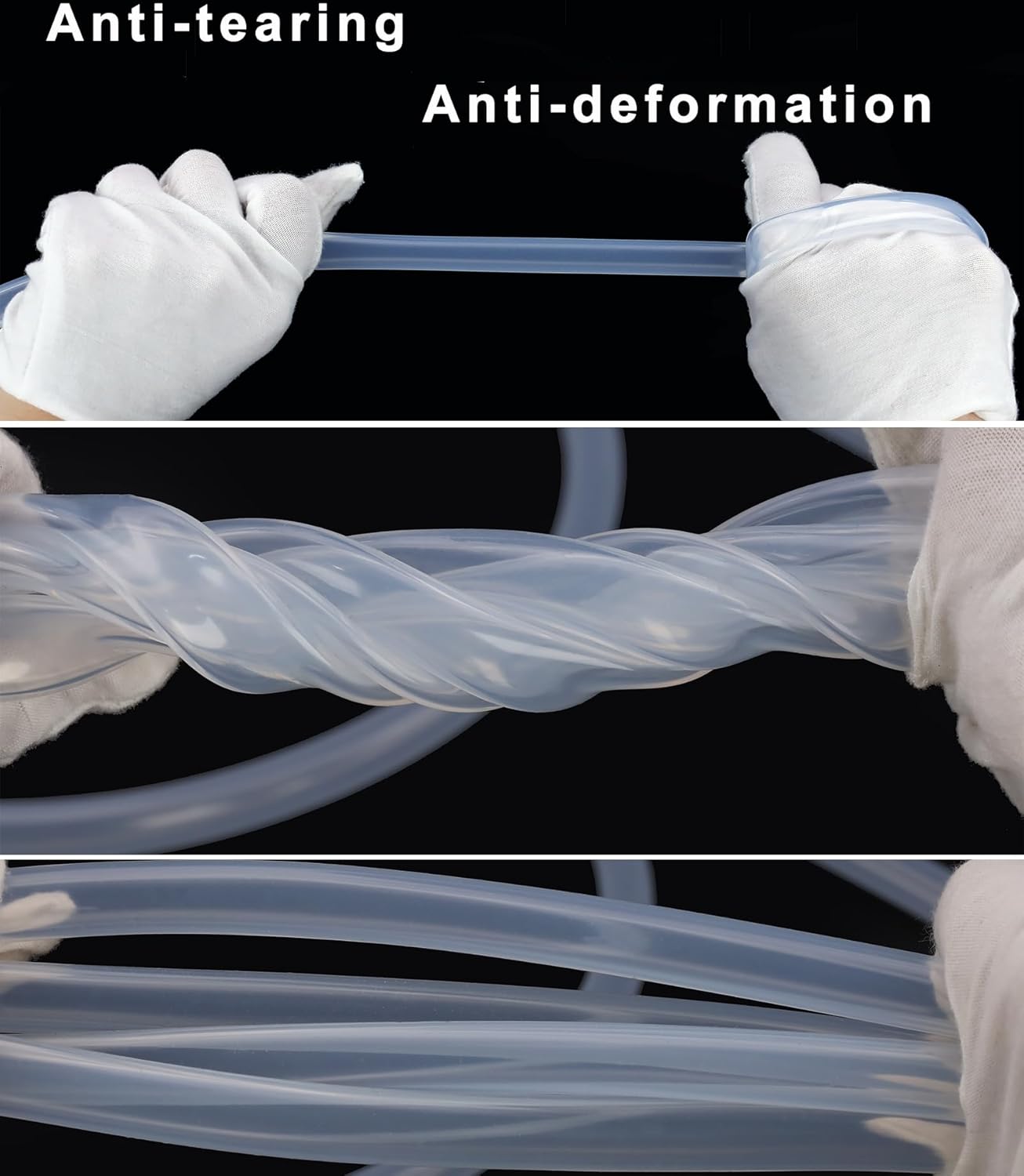 Silicone Tubing 1" ID x 1-1/4" OD - 10ft Length Food Grade Silicon Tube Flexible High Temp Pure Silicone Hose for Home Brewing Wine making (9.84ft)