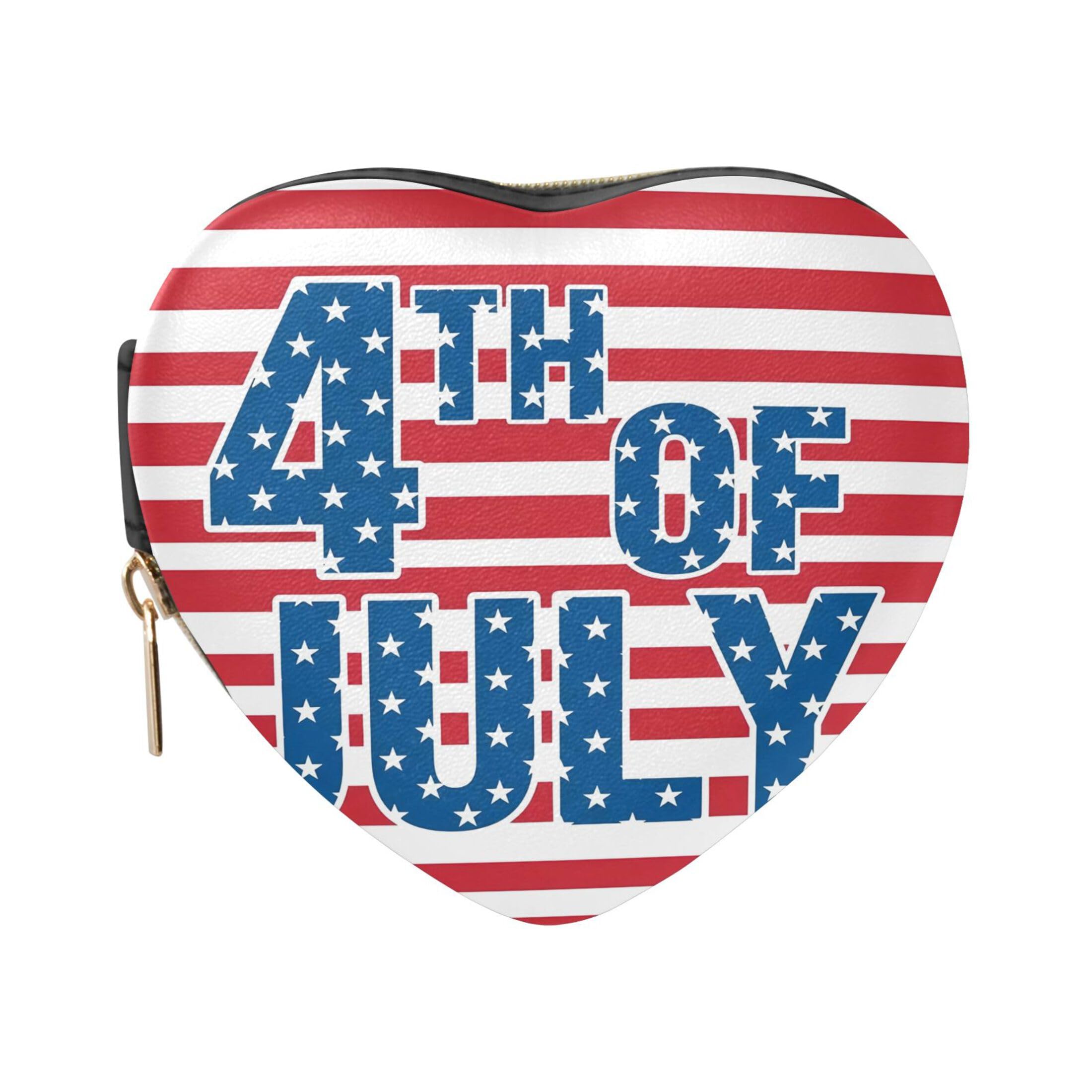 Fuauuyl Independence Day Small Jewelry Box Heart-Shaped Jewelry Case, Portable Travel Organizer Bridesmaid Proposal Gift for Women Girls