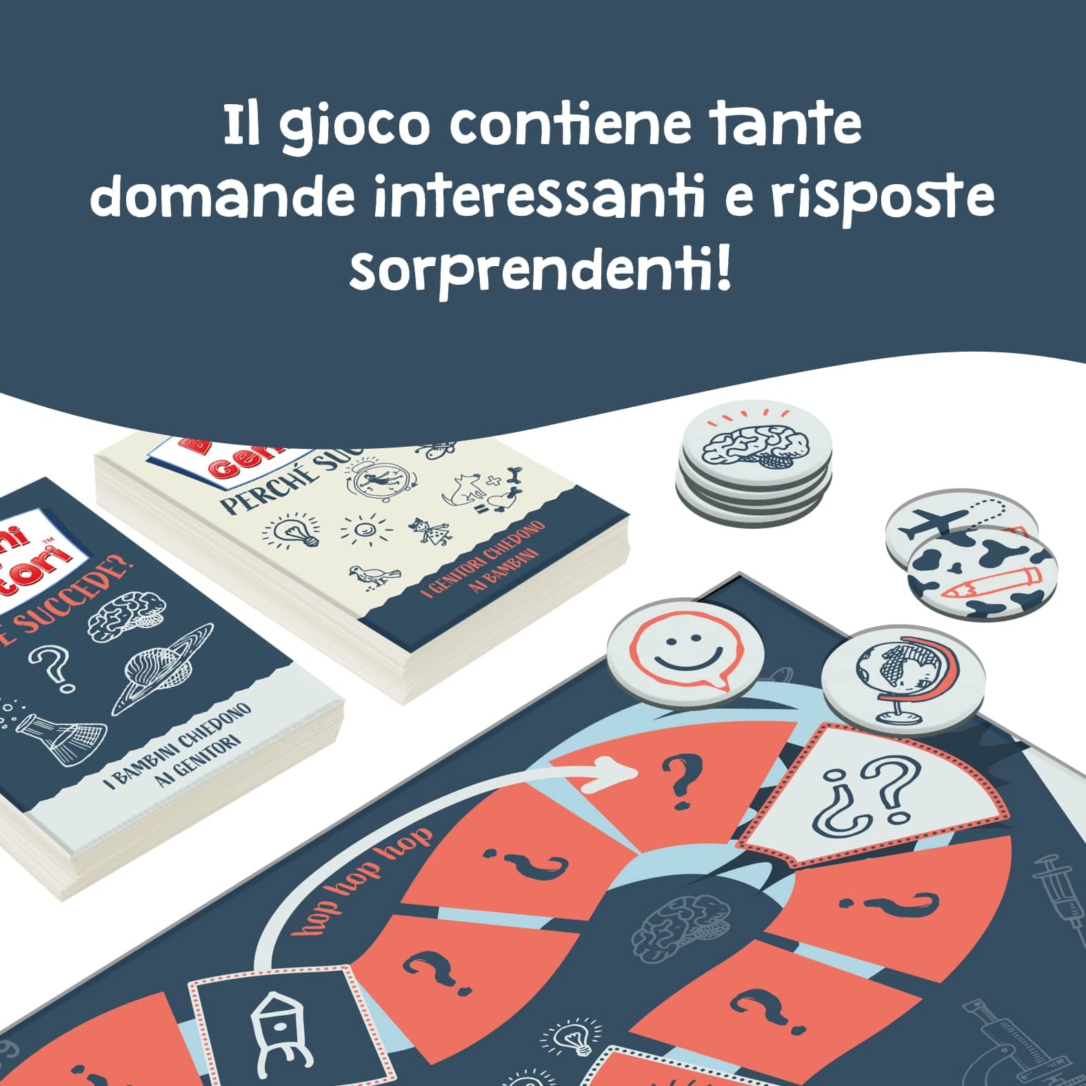 KANGUR Gioco da Tavolo Educativo Quiz Gioco di Carte per Famiglie Giochi Educativi per Bambini BAMBINI contro GENITORI Perché succede? Gioco dai 8 Anni