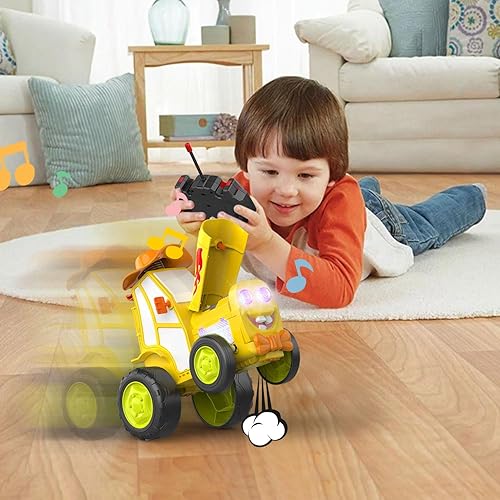 Miniatura 3 de Juguete de auto de salto loco, auto a control remoto, nuevo auto inalámbrico 2023 con luz LED y música mecedora, regalo de auto RC recargable para