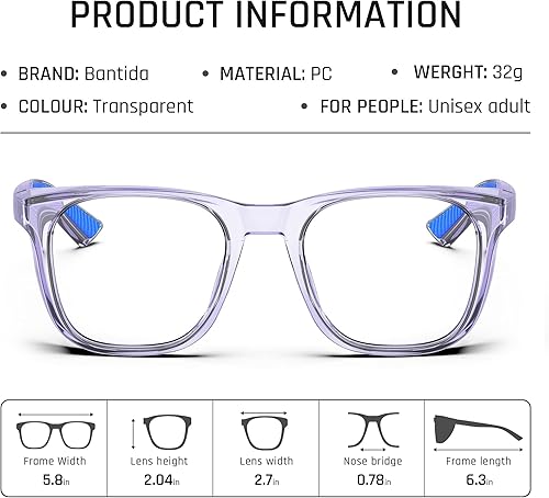 Miniatura 2 de Gafas de seguridad antivaho Gafas protectoras anti luz azul gafas de protección para mujeres y hombres