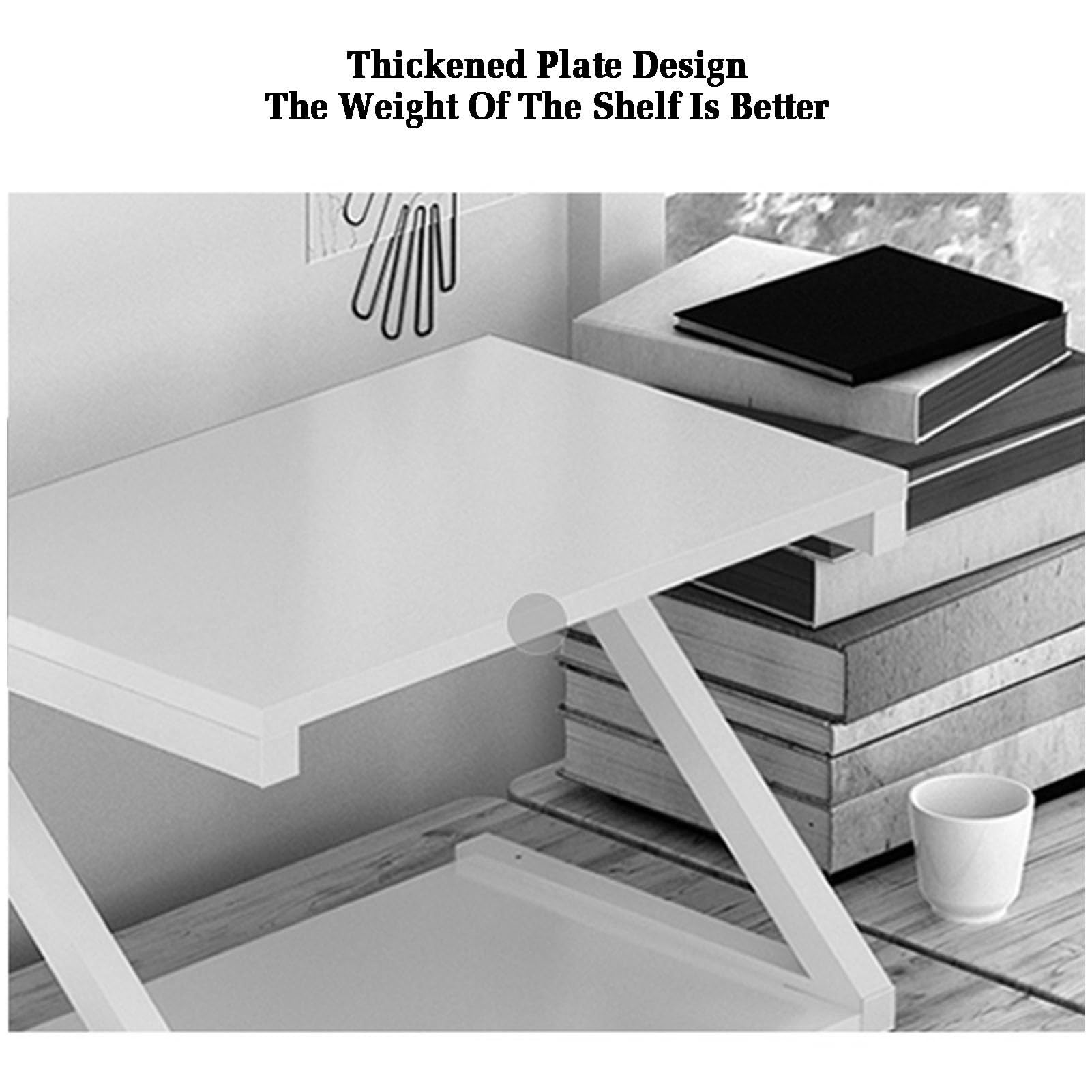 Amazon.com: KZKZK Z Shape Printer Stand,Wood Storage Shelves