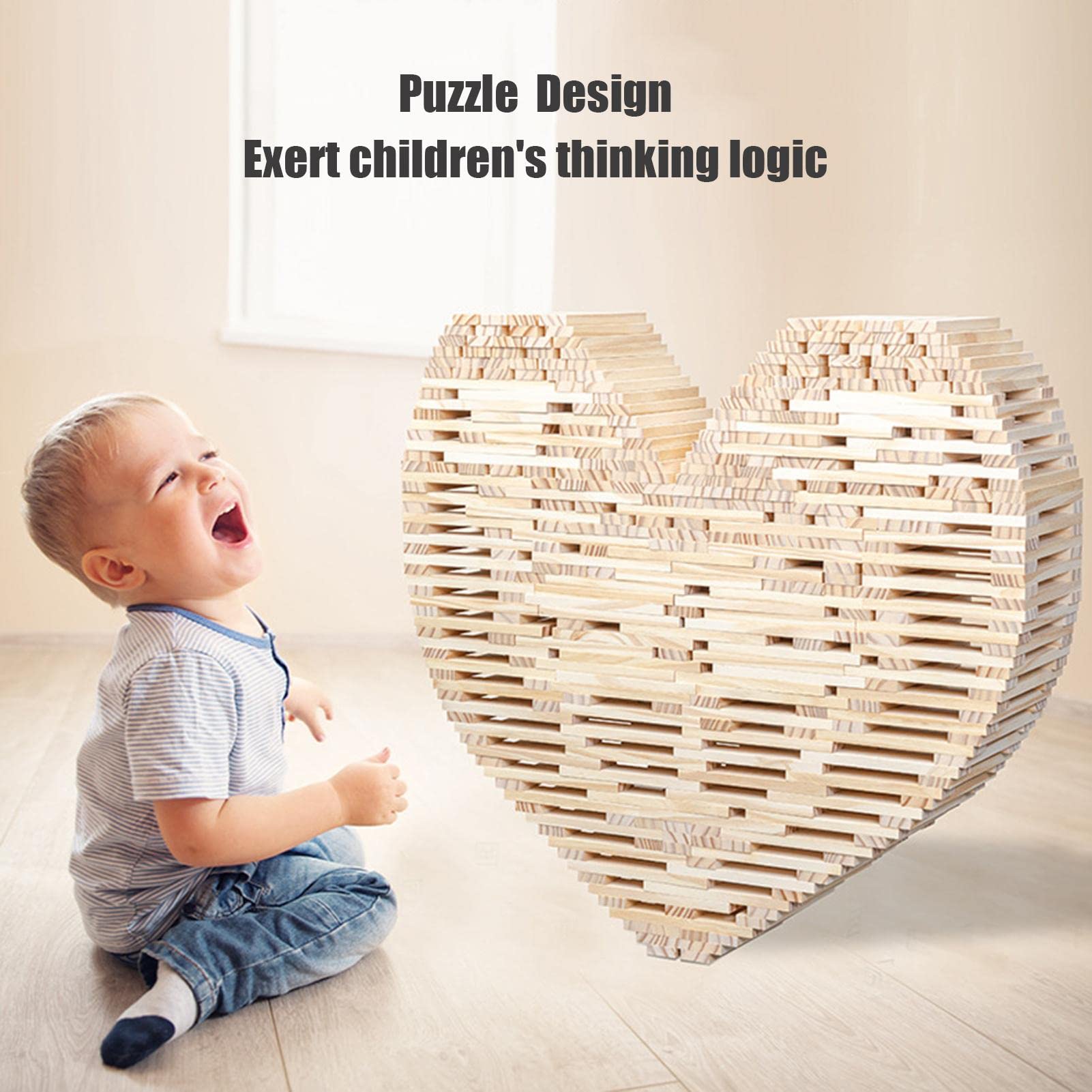 Amazon.co.jp: 木製ビルディングブロックセット-ビルディングプランク