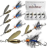 Vista 1 de RoxStar Fly Strikers Blue Series - Hand-Crafted in The USA - Proven Nationwide Most Versatile Fishing Spinner for Bass, Trout, Pike, Steelhead- Stop