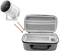 Vista 5 de Diydeg Funda de viaje rígida para proyector Nebula Capsule 3 1080p, bolsa de proyector portátil con interior suave, a prueba de golpes