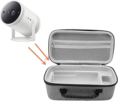 Miniatura 5 de Diydeg Funda rígida de viaje para Samsung The Freestyle Nebula Capsule 3 1080p Projector, portátil, impermeable, duradera, con interior suave, a