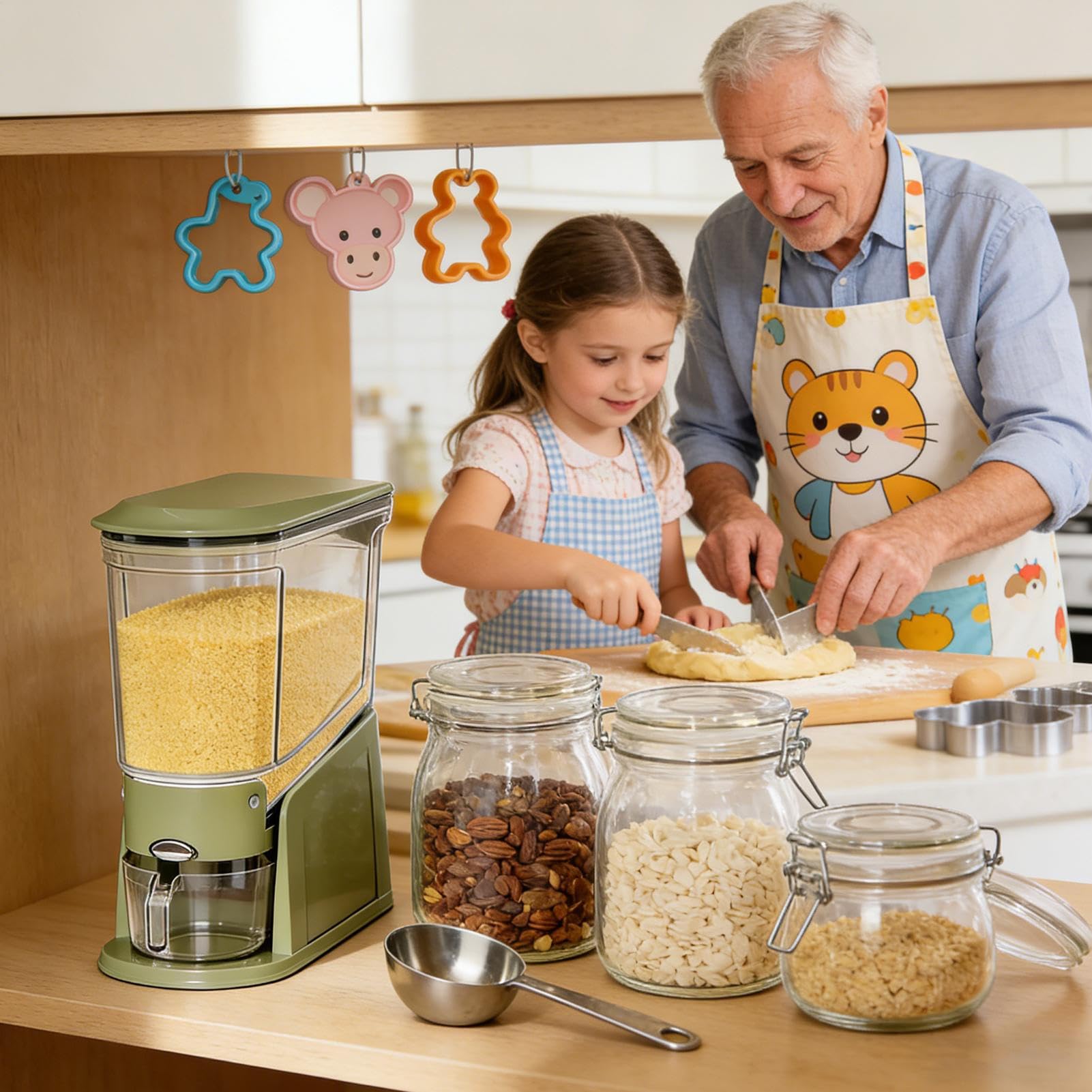 Scatola Di Stoccaggio Di Riso,Organizzatore Di Dispenser Di Riso Di Grande Capacità | Scatola Di Stoccaggio Sigillata Per Alimenti | Per Casa Cucina Guardaroba Dormitorio Snack