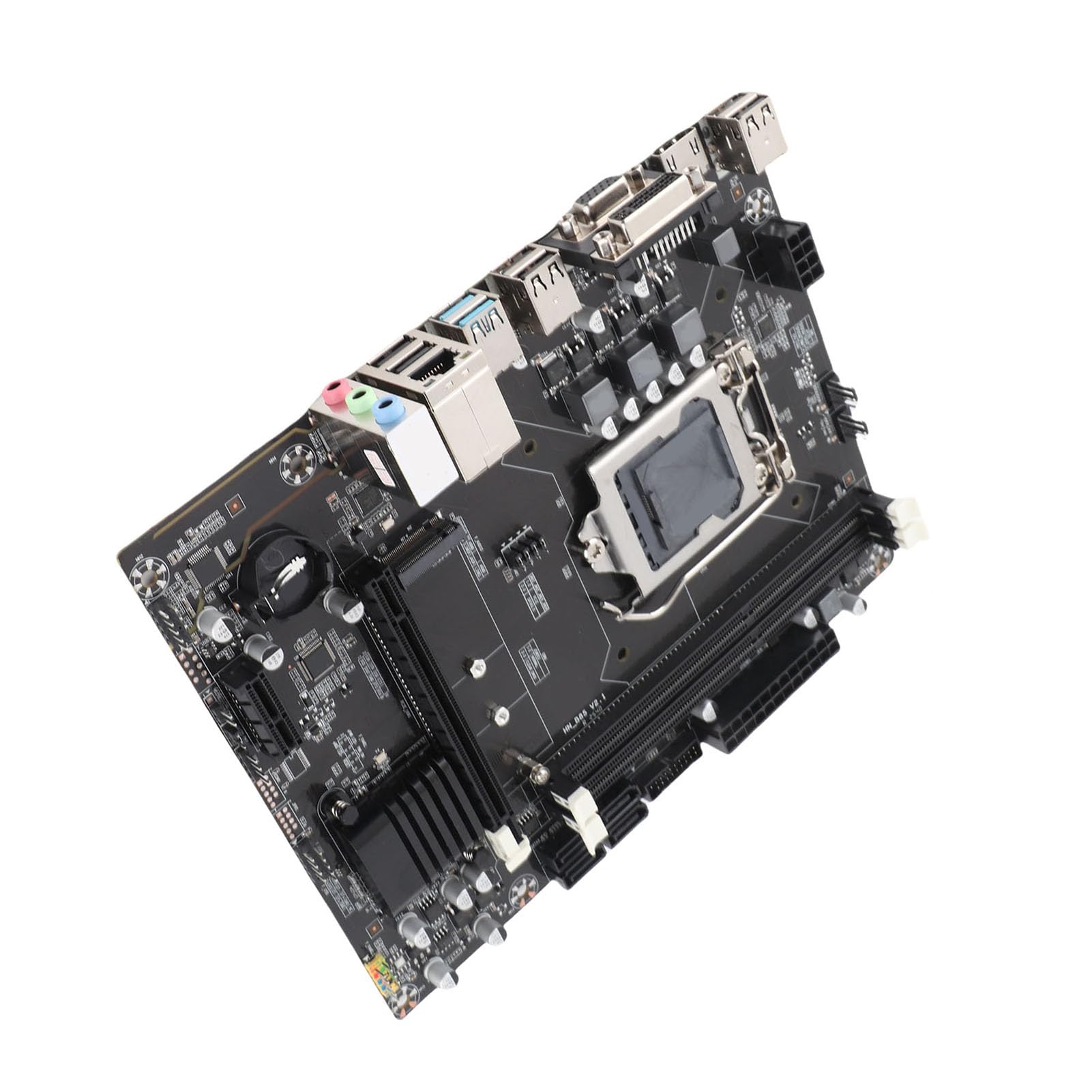 Placa Base para PC B85, Placa Base para Computadora de Escritorio Disco Duro M.2 Interfaz de CPU de 1150 Pines Tarjeta de Red 100M con Puente de Conversión de Modo NVME/SATa