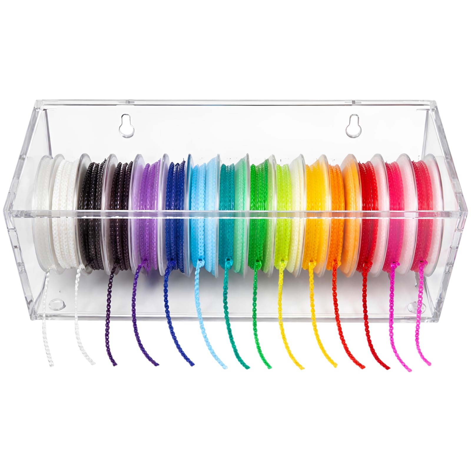 Aufbewahrungsbox für kieferorthopädische Power Chains, klare Acryl-Multi-Fach-Spenderbox, wandmontierter platzsparender Dental-Organizer für Klinik und Praxis, übersichtlicher Materialhalter
