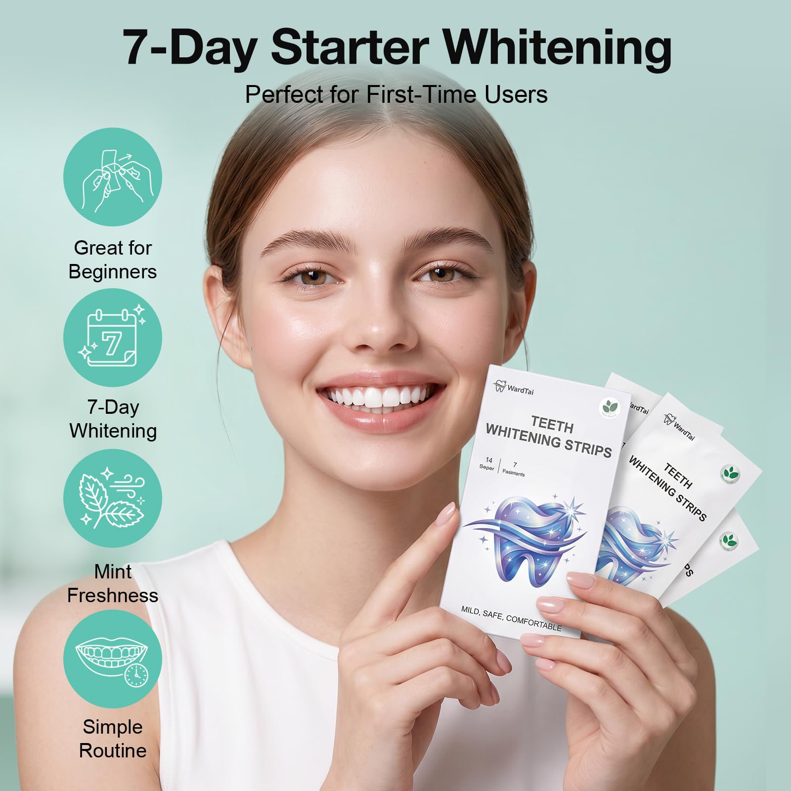 Sensitive Teeth Whitening Strips - 7-Day Starter -3