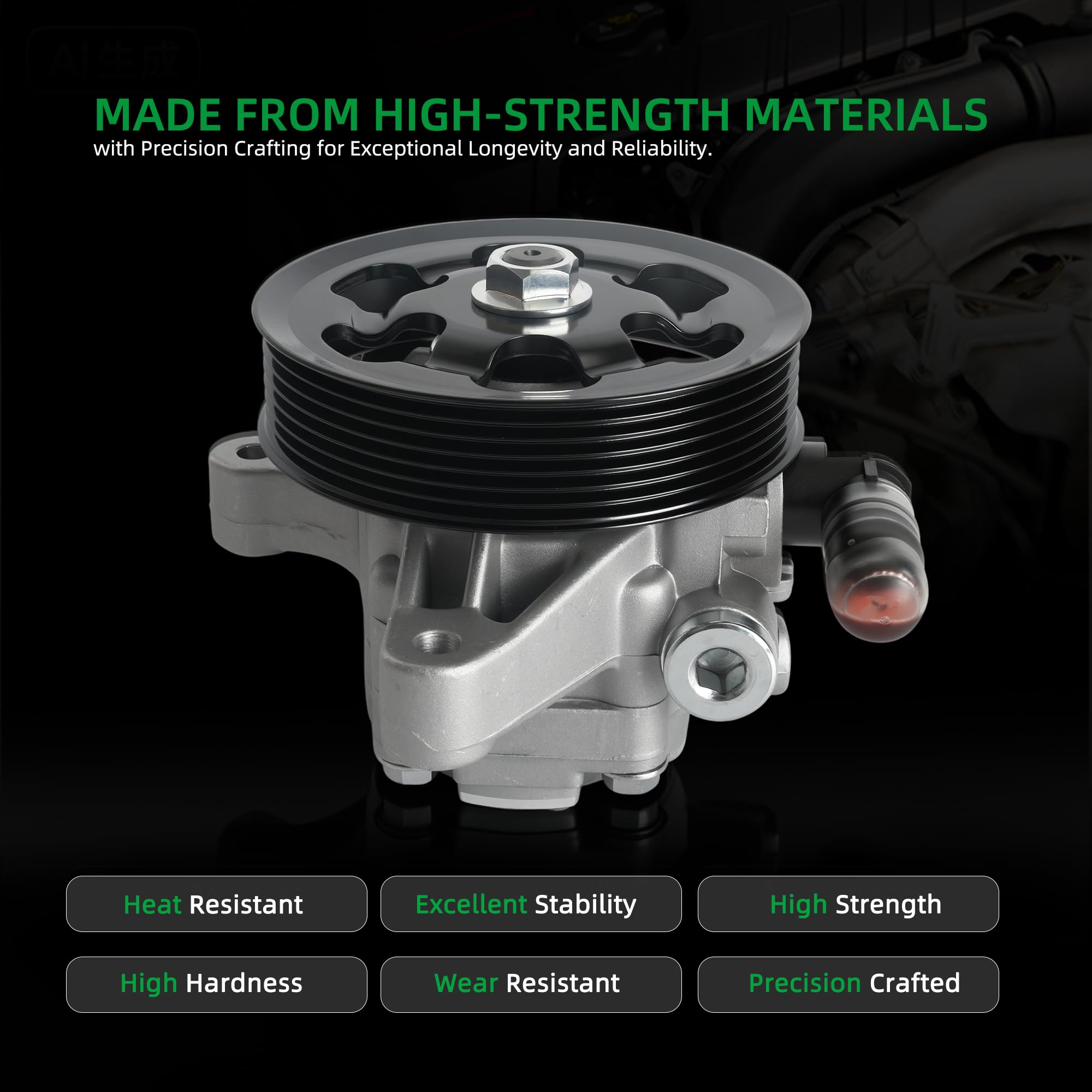 Amazon.com: Riyhch 21-5341 Power Steering Pump with Pulley for