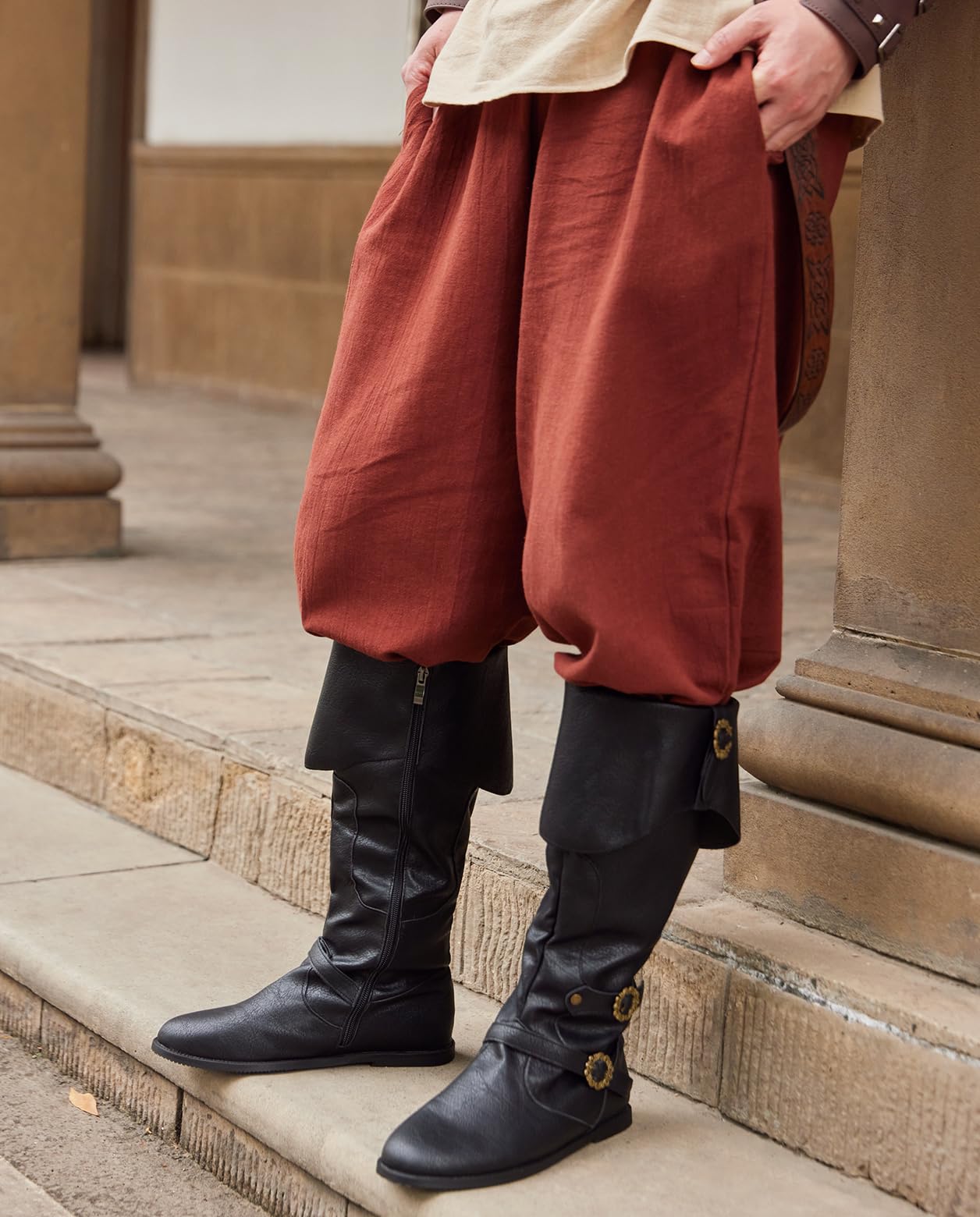 Unisex Cosplay Stiefel Flach