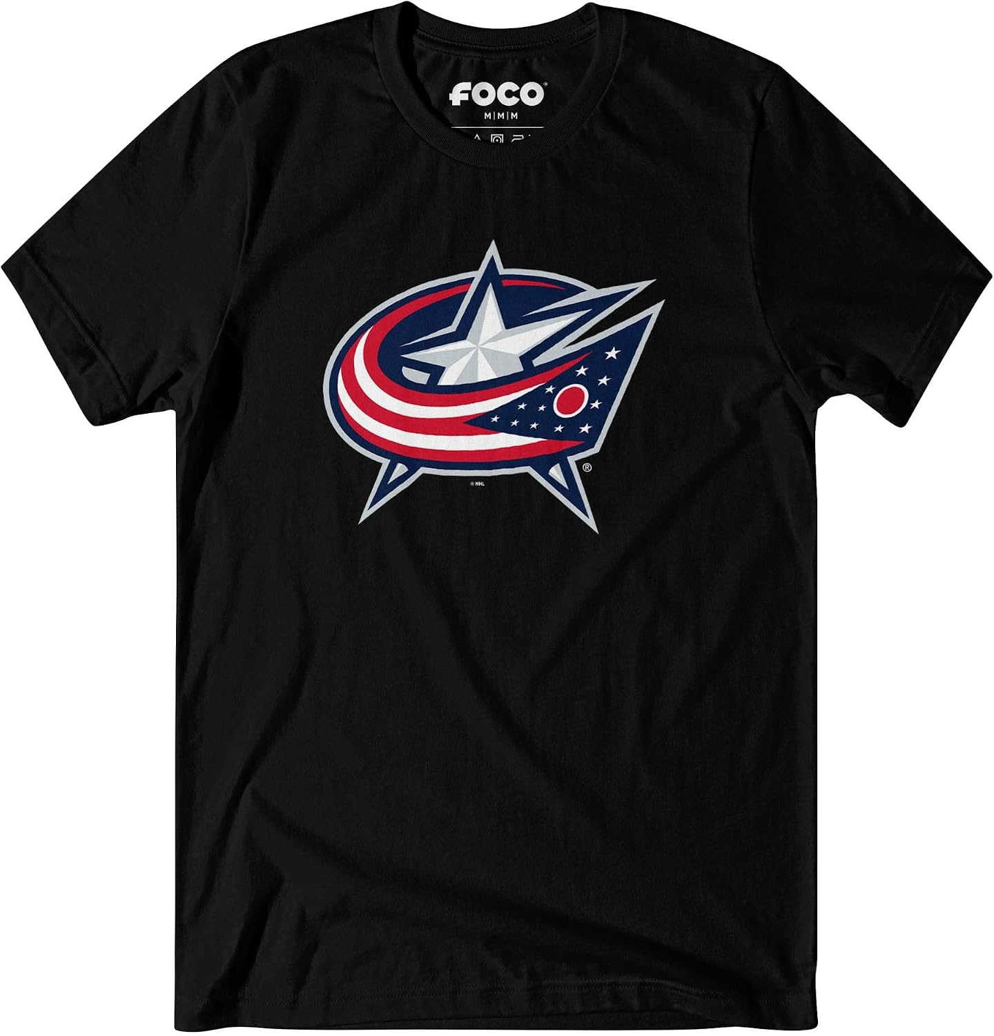 FOCO Mens NHL Primary Team Logo White T-Shirt Short Sleeve Shirt