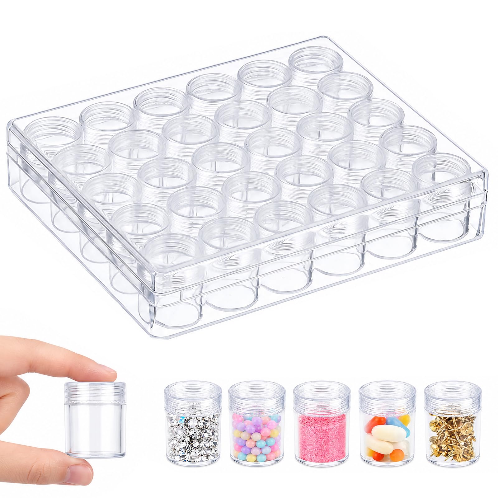BigOtters Bead Organizer, 30 Grids Diamond Painting Storage Containers