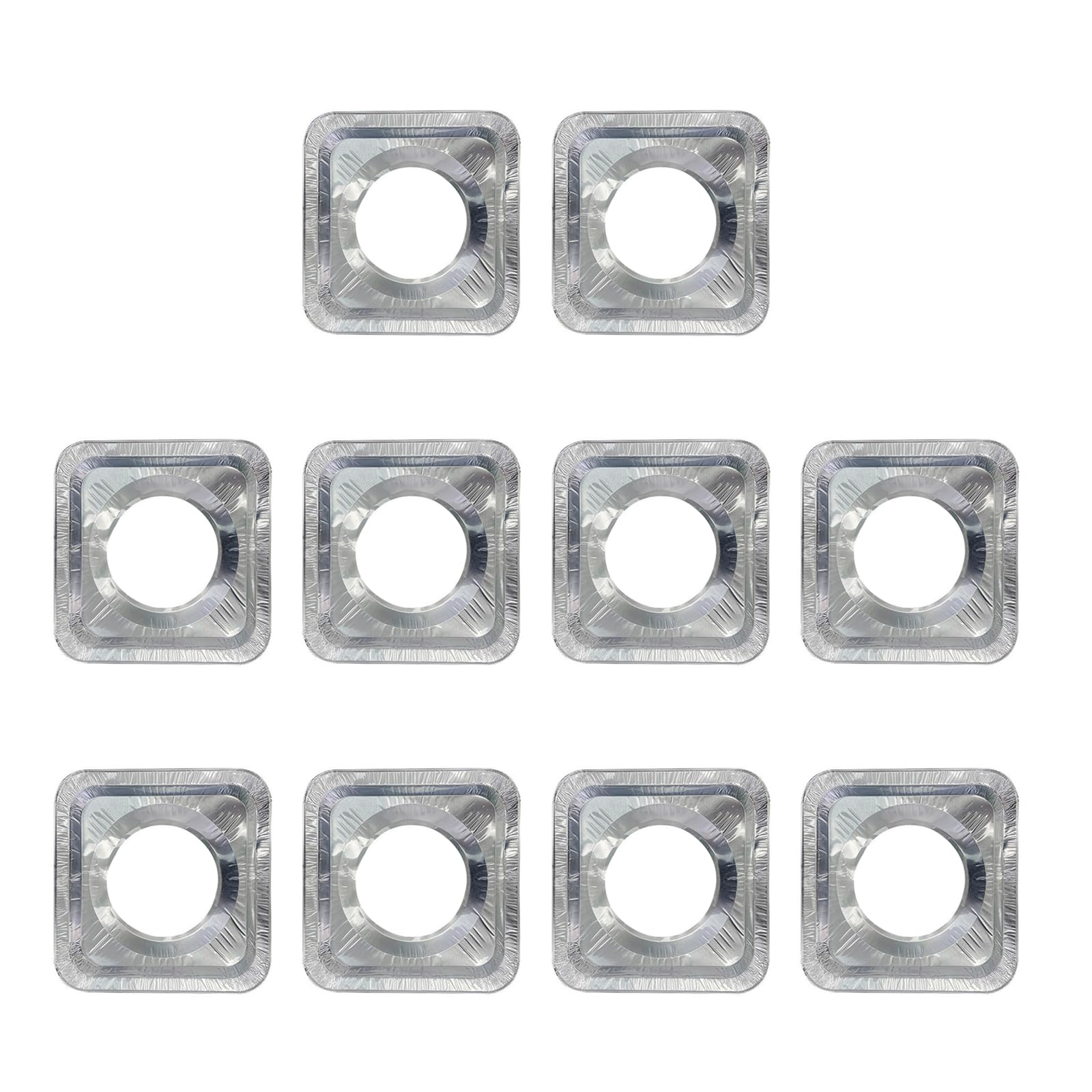 Jazuaiao Of 10 Tin Stove Liners Oil Proof Covers Stove Liners for Burners Ensuring a Clean Cooking Environment Oil Protector