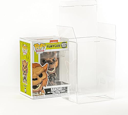 Retro As F - Caja protectora de figura de acción (10 unidades), protección UV, resistente a los arañazos, pantalla de plástico transparente Funko
