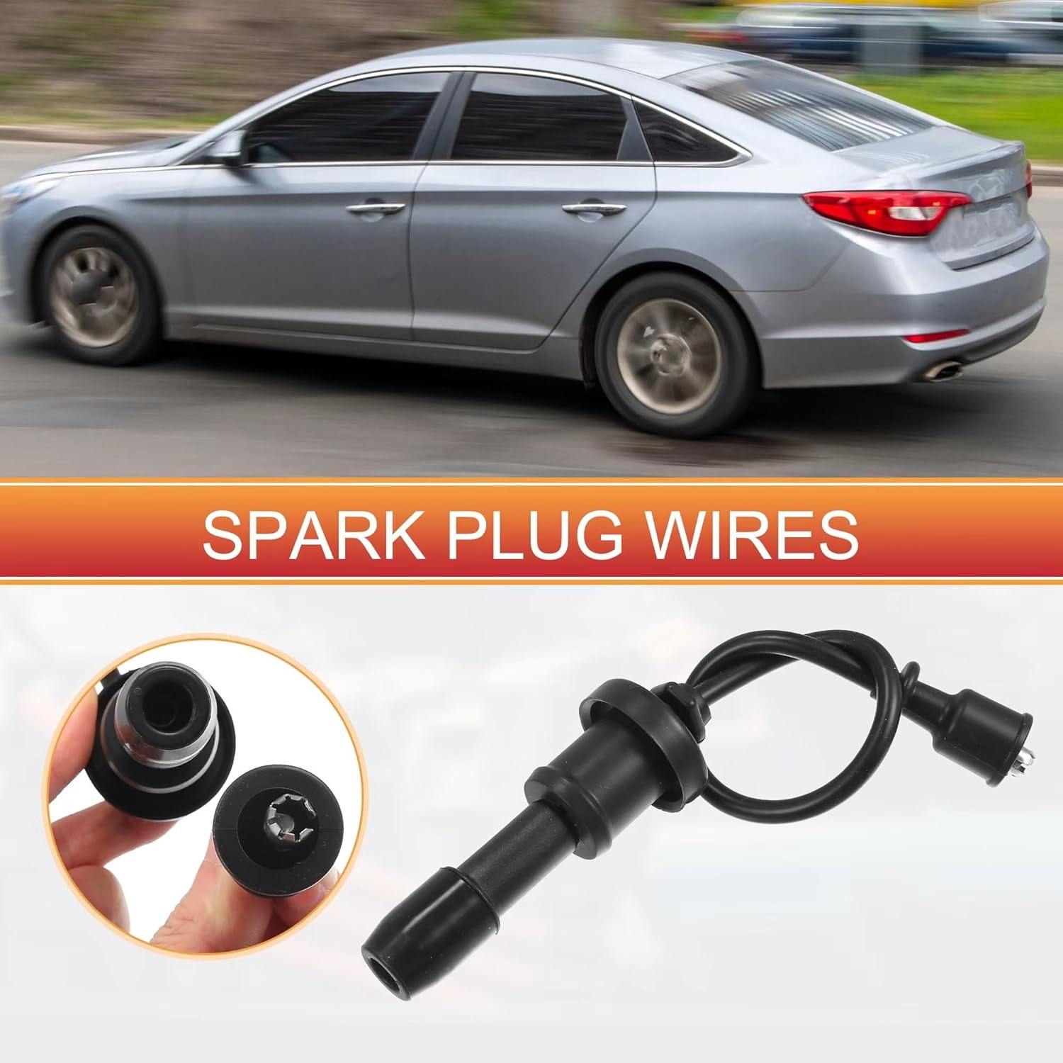 Ignition Cables Compatible with Optima L4 2.4L 2000 2001 2002 2003 2004 2005 2750138B00 Spark Plug Wire Ignition Coil Cable