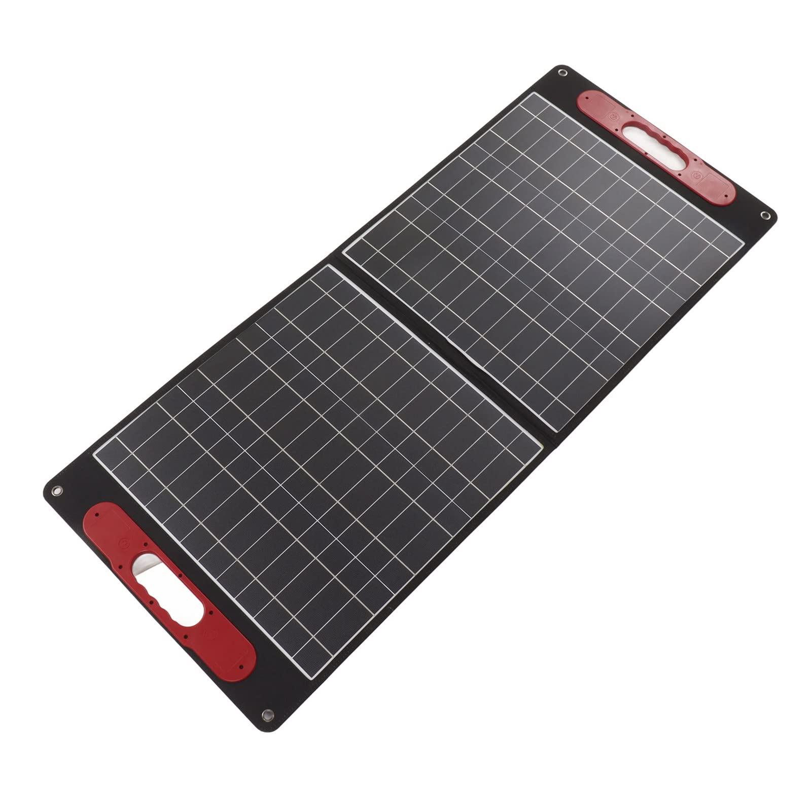 Eujgoov Kit de Panel Solar Plegable de 80 W, Cargador Solar Monocristalino Portátil Impermeable de 18 V para Camping y Actividades Al Aire Libre