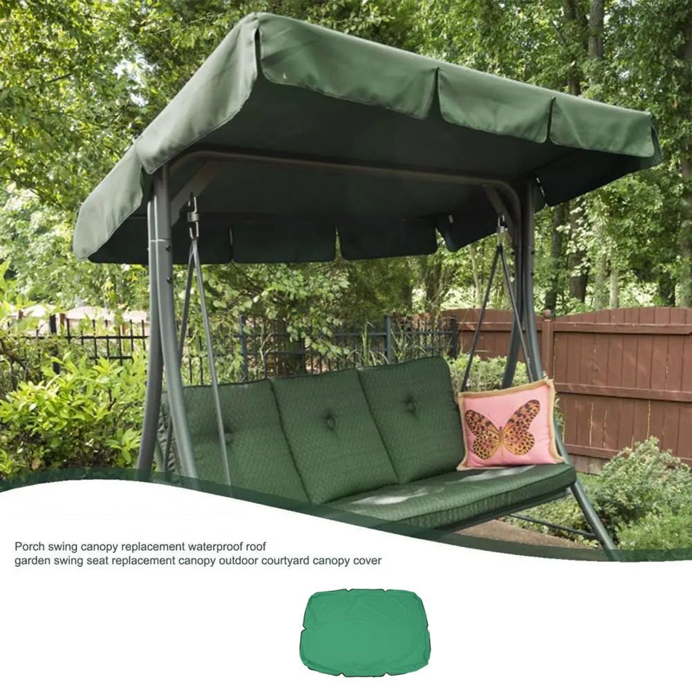 Inkoby Ersatzmarkise für Verandaschaukel, Wasserdicht, Schaukeldach, Garten, Terrasse im Freien, Waschbar, Hängematte, Schaukel, Markise, Schaukel C: 