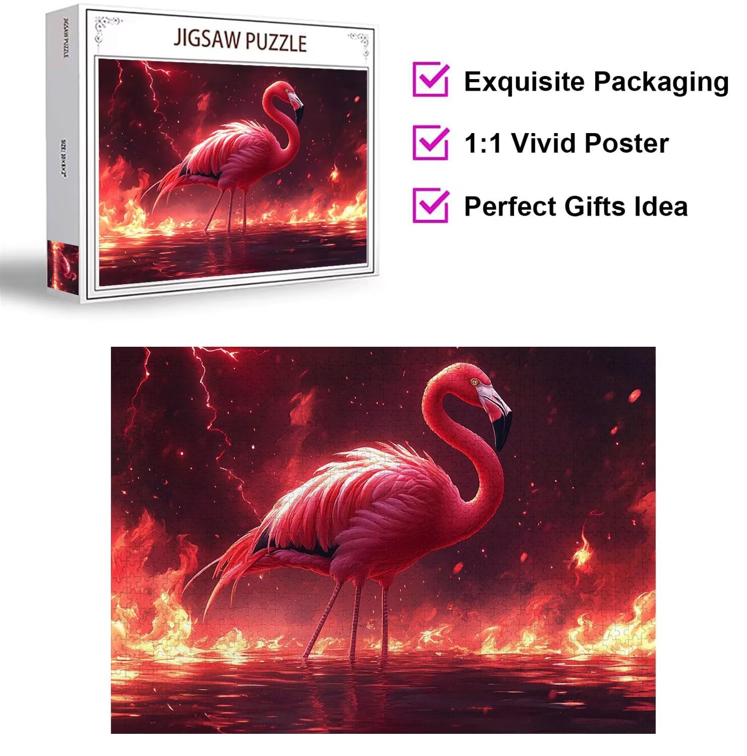 Puzzle dla dorosłych 6000, Flaming Flame, 179 x 105 cm, n-310