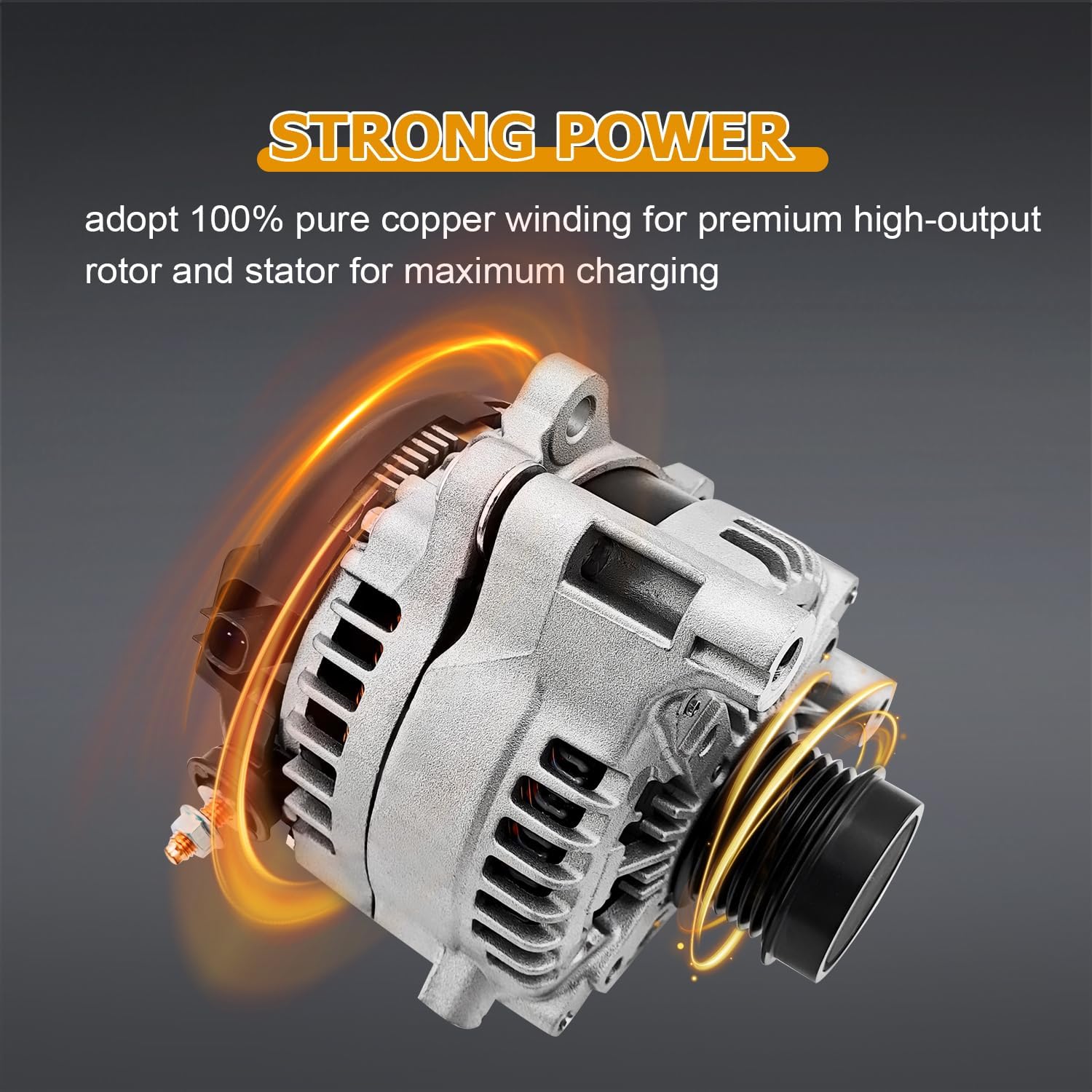 300AMP 11584 Alternator Compatible with Jeep Wrangler/Wrangler JK 3.6L V6 2012-2018,High Output Alternator Replace# 421000-0810, 68078950AA