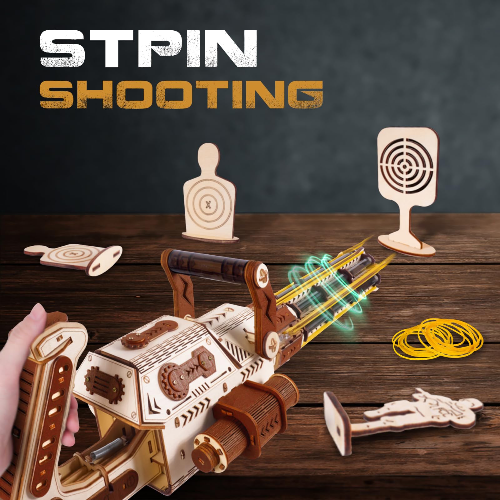 Amazon | TENYEAHガンモデル3D木製パズル。 | 立体パズル | おもちゃ