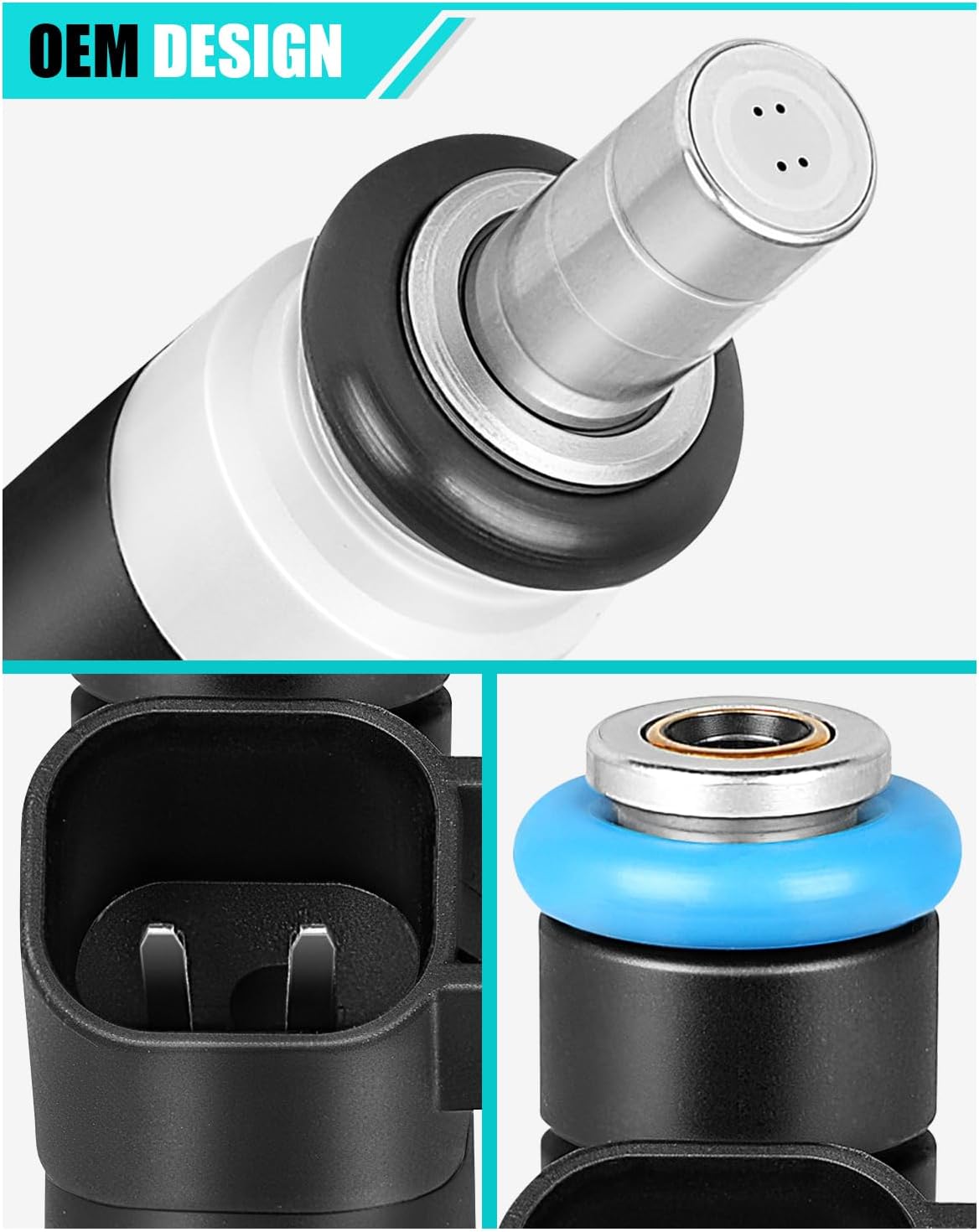 Fuel Injectors for:-Jeep Patriot Compass 2.0L 2.4L 2007-2017, for:-Dodge Journey Avenger Caliber 2007-2015, for:-Chrysler 200 2011-2014 Sebring 2007-2010, 4PCS OE#FJ1058, 04891577AC