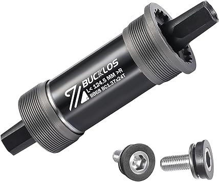 BUCKLOS Bike Square Taper Bottom Bracket - 68/80/90/100/110/120x110.5 113 116 118 122.5 127 140 152 156 166 174mm Bicycle BSA Brackets for Mountain/MTB/Road/Fat Bike/Ebike