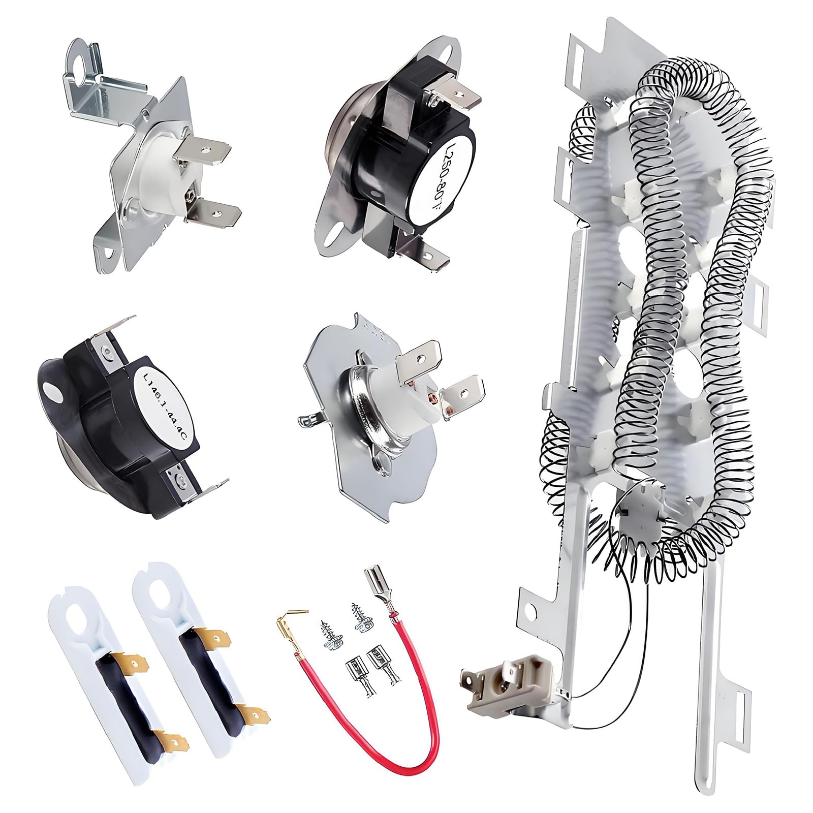 Shurhome WP8544771 Dryer Heating Repair Set Appliance Repair Component Appliance Part for Dryer Longevity and Clothes Protections