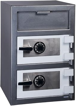 Hollon Safe FD-3020CC B-Rated Commercial Depository Safe Lock Type Dual Dial Combination Lock