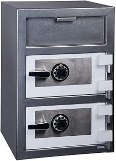 Hollon Safe FD-3020CC B-Rated Commercial Depository Safe Lock Type: Dual Dial Combination Lock