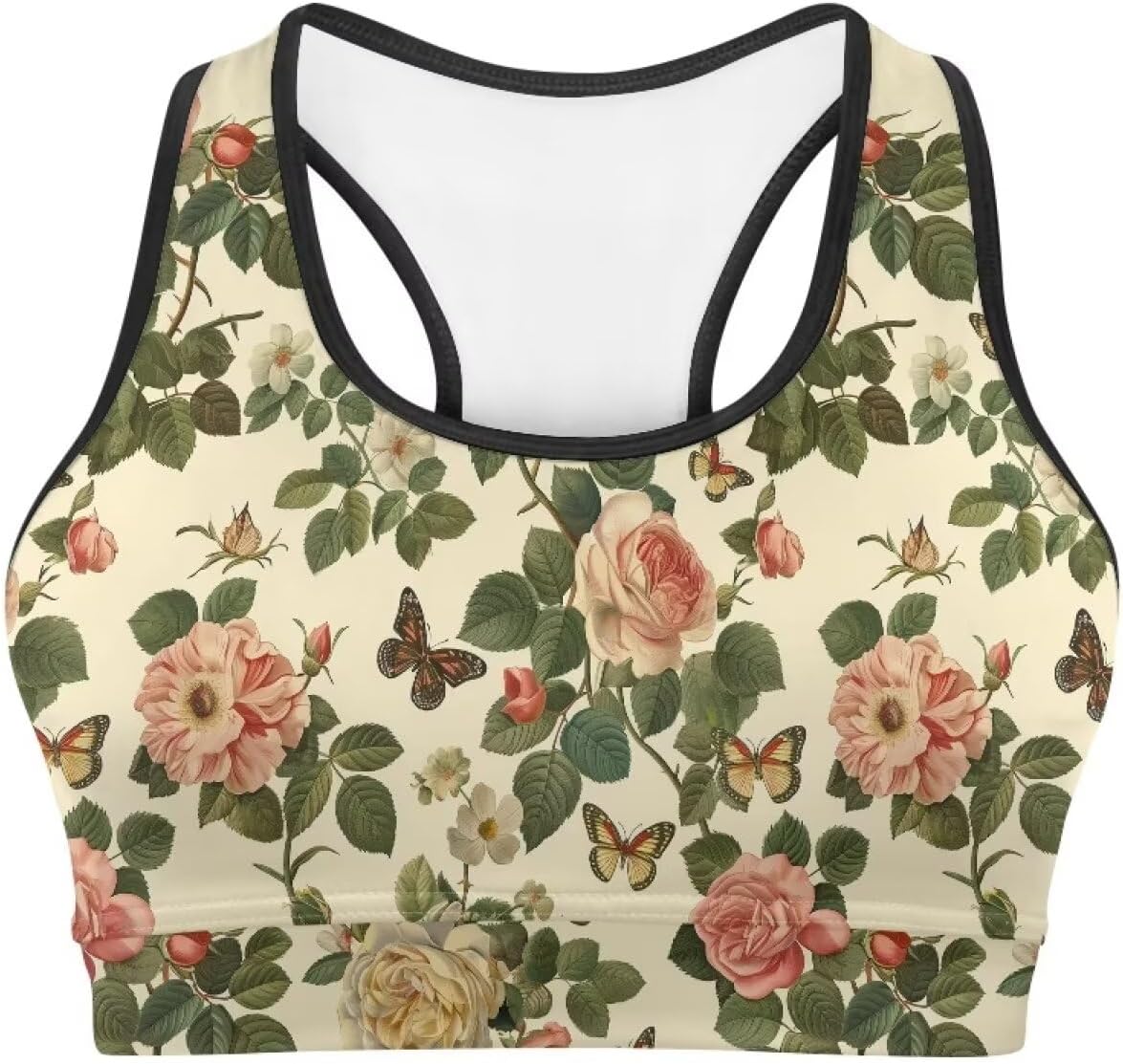 Ystardream Plus Size Padded Sports Bra with Phone Pocket for Women XS-6XL