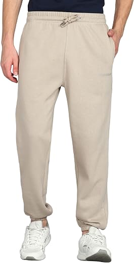 Alan Jones Clothing Men's Regular Fit Mid Rise Fleece Jogger Regular Pants For Winterwear
