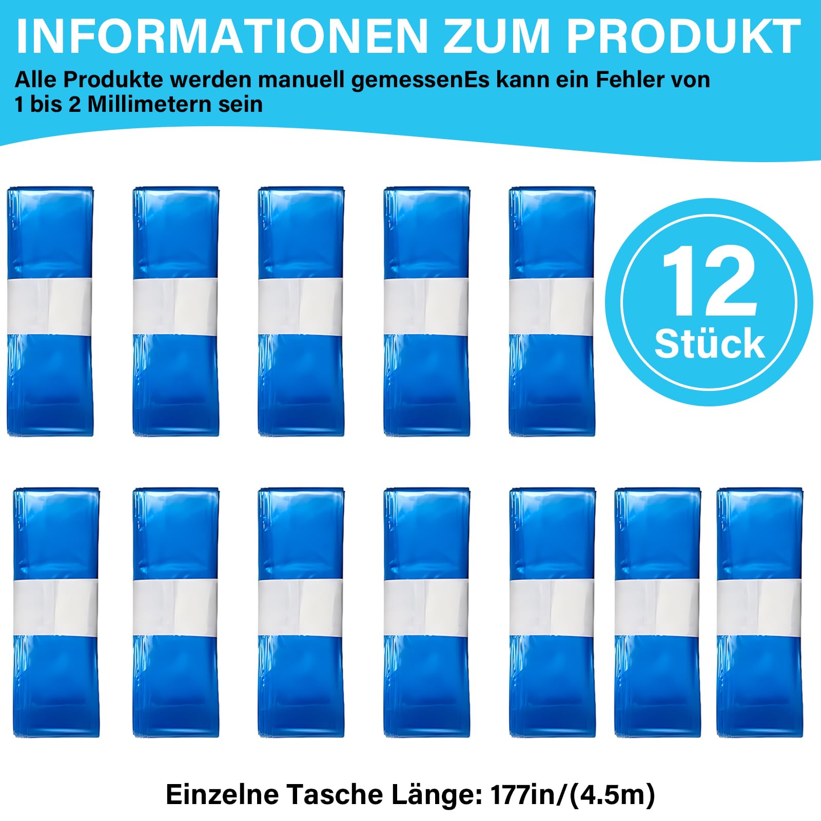 12 contenitori di ricarica per pannolini, Sacchetti mangiapannolini compatibile con tommee tippee (L) (12)