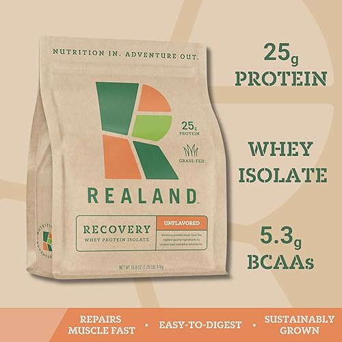 Miniatura 2 de Aislado de proteína de suero  Proteína en polvo alimentada con pasto para la recuperación  0.78 oz de proteína  17 porciones (tamaño único, sin
