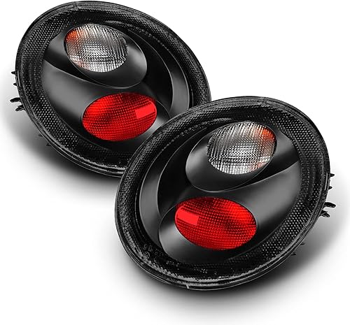 Miniatura 8 de AmeriLite Luces traseras Altezza cromadas transparentes para Volkswagen Beetle 1998-2005, lado del pasajero y del conductor