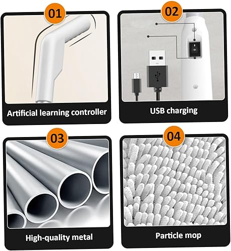 Miniatura 4 de Cordless Electric Spin Mop and Scrubber, Ultra Lightweight for Easy Floor Cleaning, Multi-Surface Dry & Wet Use Under Furniture, Ideal for Home,