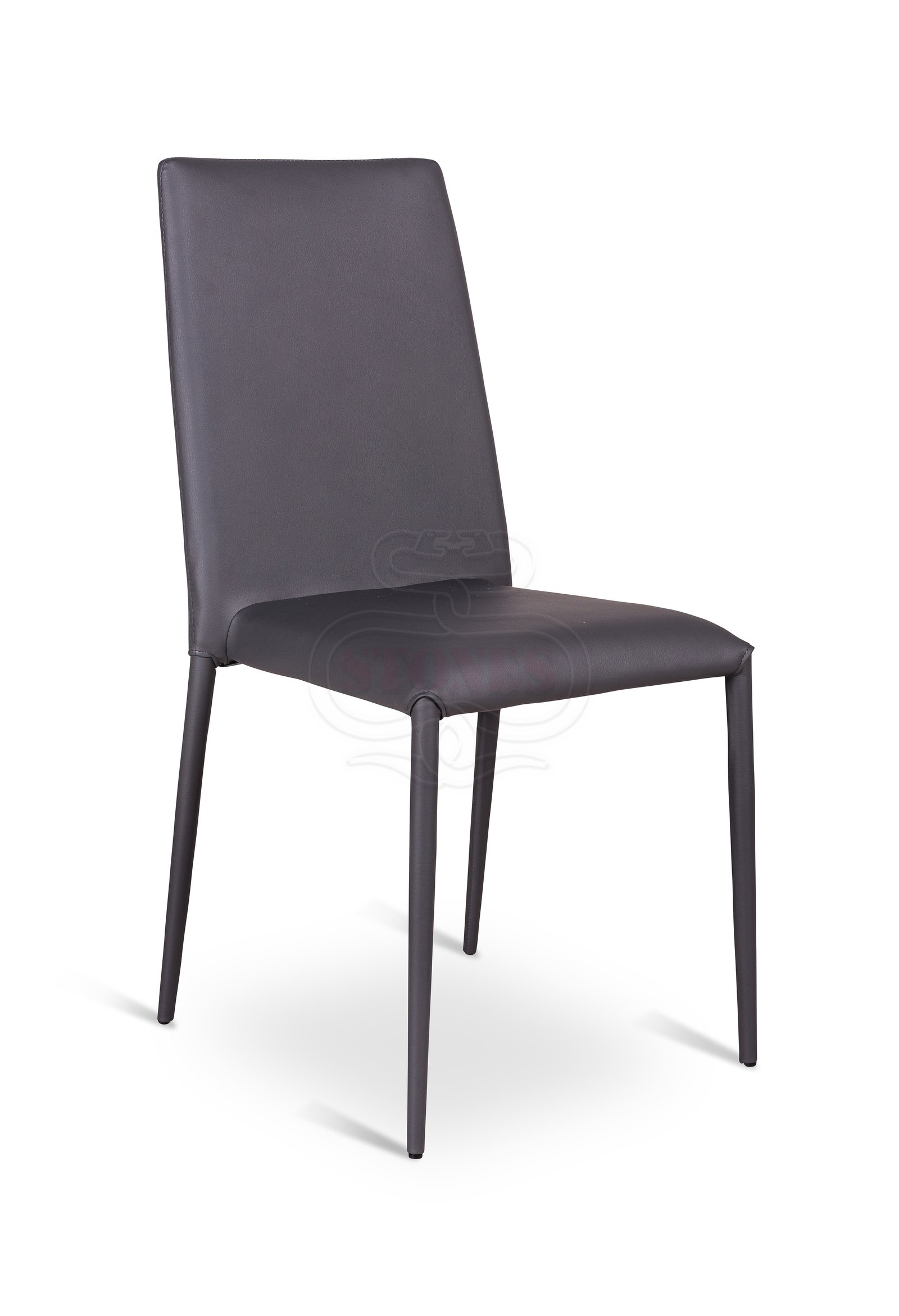 Chaises de cuisine grises Stones Cleo confortables pour repas en famille