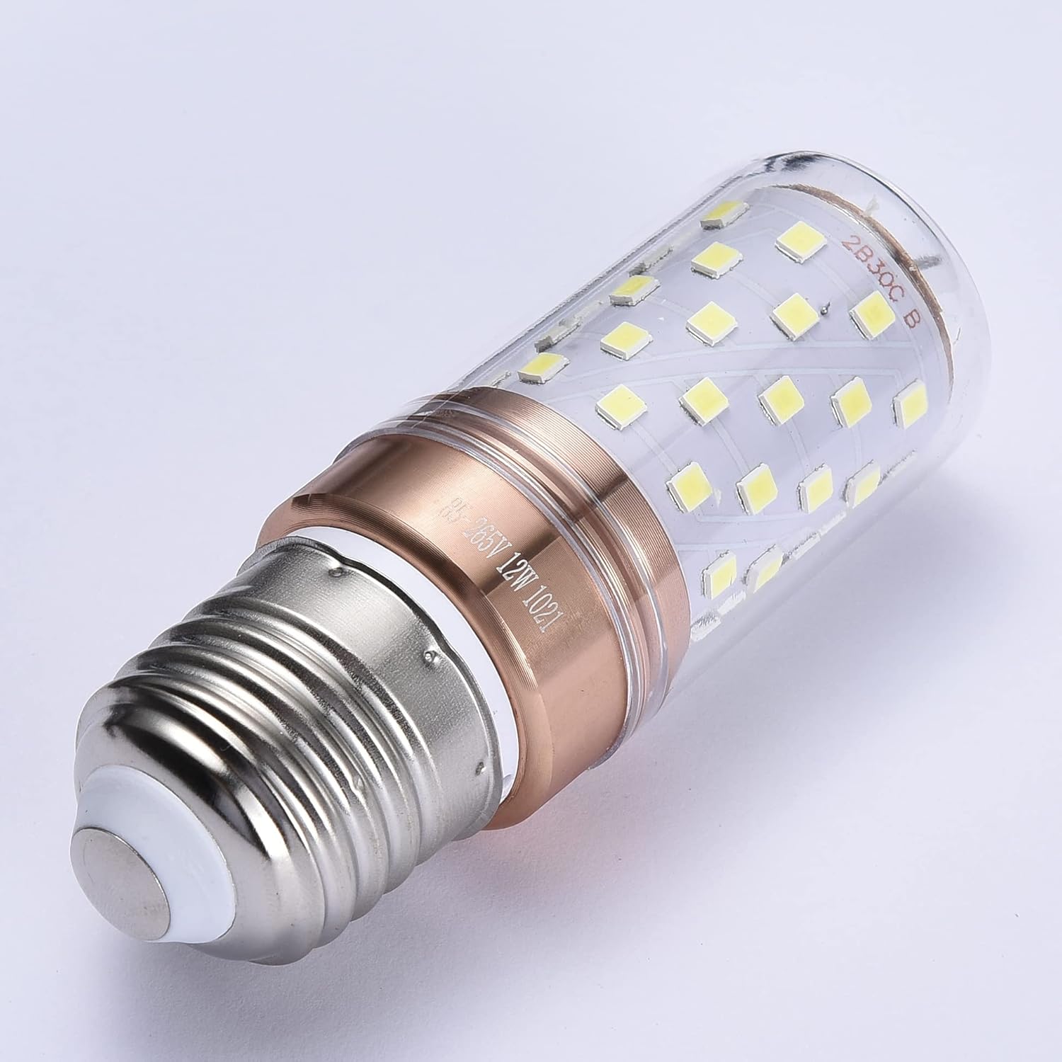 E27 12W LED Light Bulbs, 100W Incandescent Bulb Equivalent, 6000K Daylight White, 1200lm, Non-Dimmable, Pack of 06 - Image 4