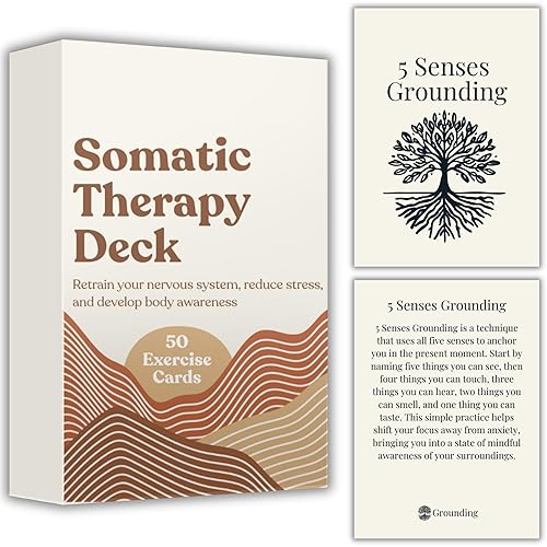 Somatic Therapy Cards with Exercises to Reset Your Nervous System,