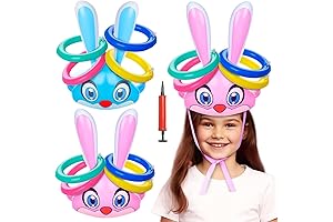 2 Set Easter Inflatable Bunny Ring Toss Game