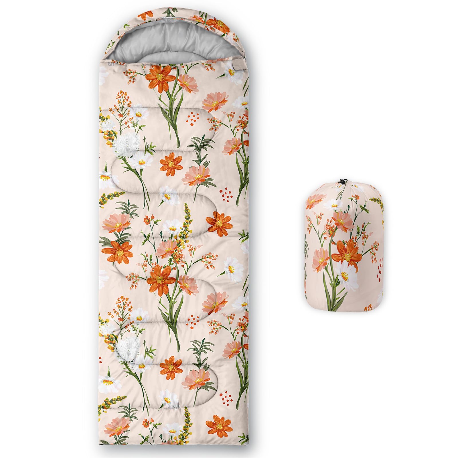 Sleeping Bags for Adults and Kids Backpacking Camping Sleeping Bags for Girls and Boys Lightweight Waterproof Cold/Warm Sleeping Bag for Season