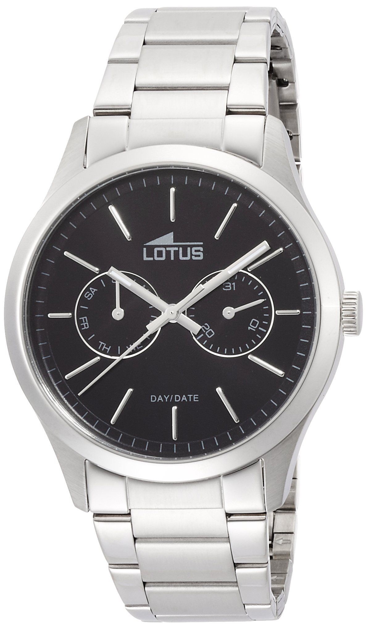 LOTUS Lotus-15954/3-Montre Homme-Quartz Analogique-Bracelet Acier Inoxydable Argent