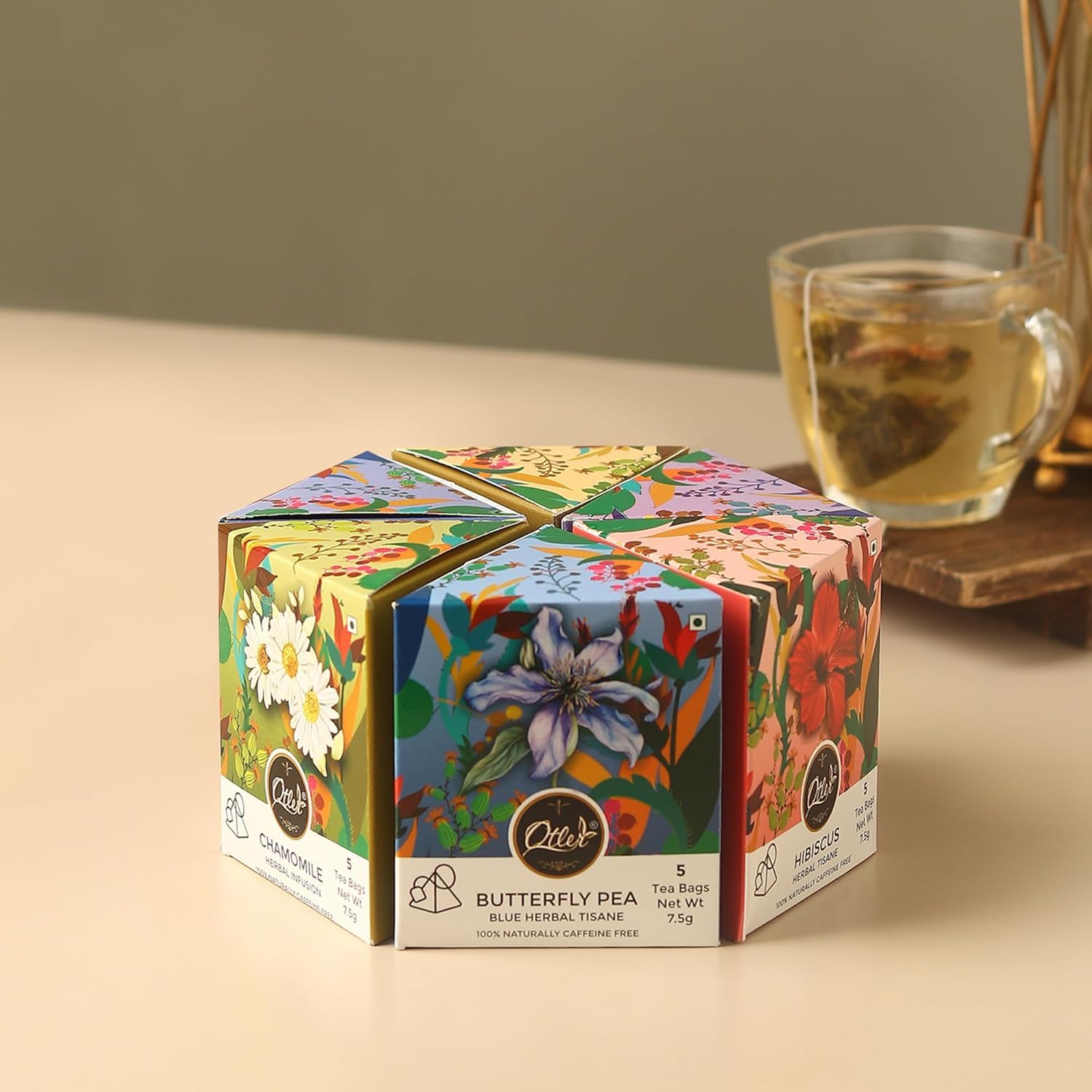 Otler Hexagon Floral & Fruity Herbal Tea Sampler – 6 Unique Blends x 5 Tea Bags (30 Total) | Fruity & Floral Herbal Infusions for Relaxation, Detox & Gifting | 100g-image-21
