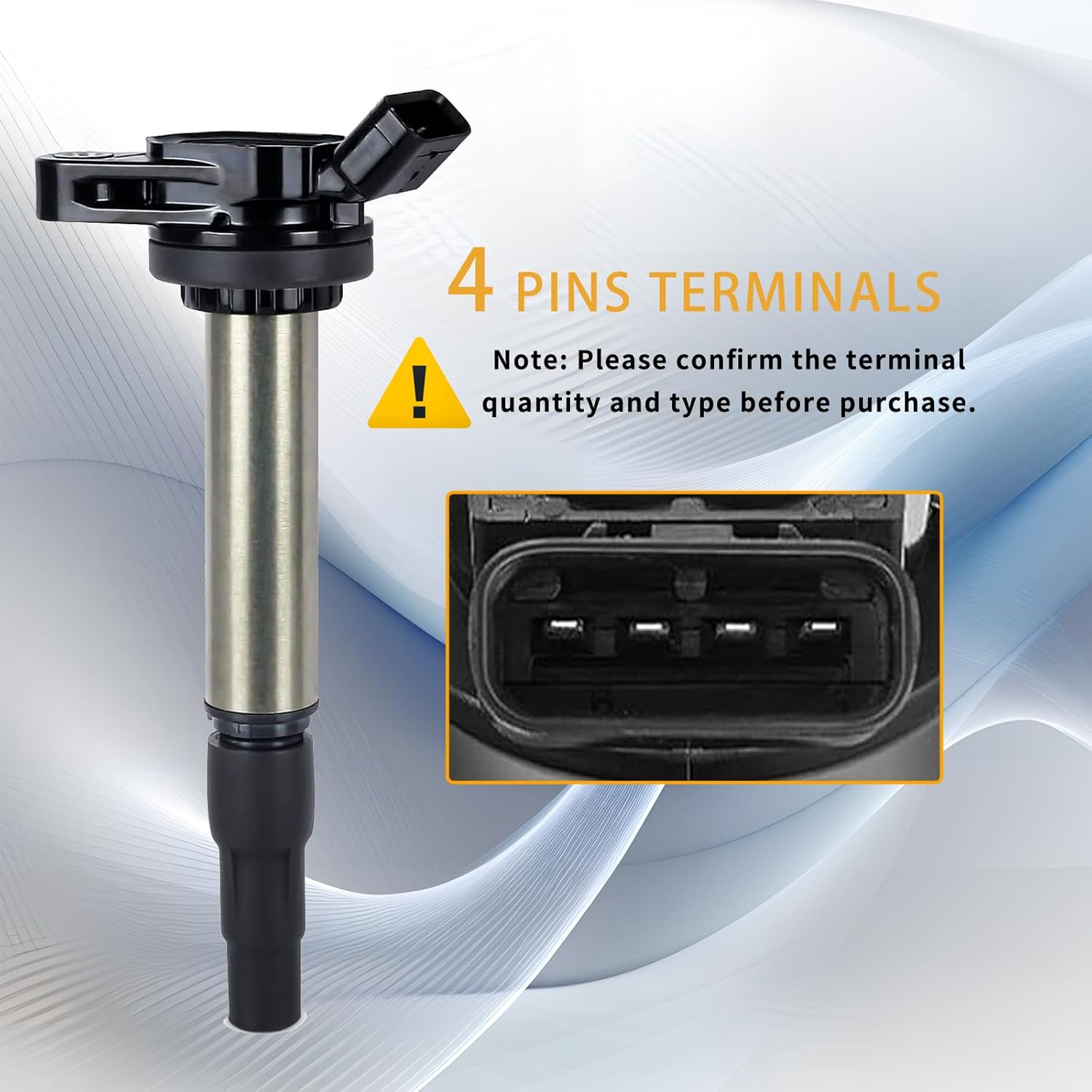 UF596 Ignition Coil Pack and 93501 Iridium Spark Plug Compatible with 2009-2014 Toyota Corolla Matrix Prius C-HR, Pontiac Vibe, Scion xD, CT200h 1.8L Replaces UF-596 C1714 GN10341