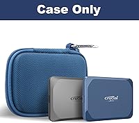 Vista 15 de Aenllosi Funda de transporte rígida compatible con Crucial X9 / X9 Pro / X10 / X10 Pro 1TB/2TB/4TB SSD portátil, unidad de estado sólido externa USB