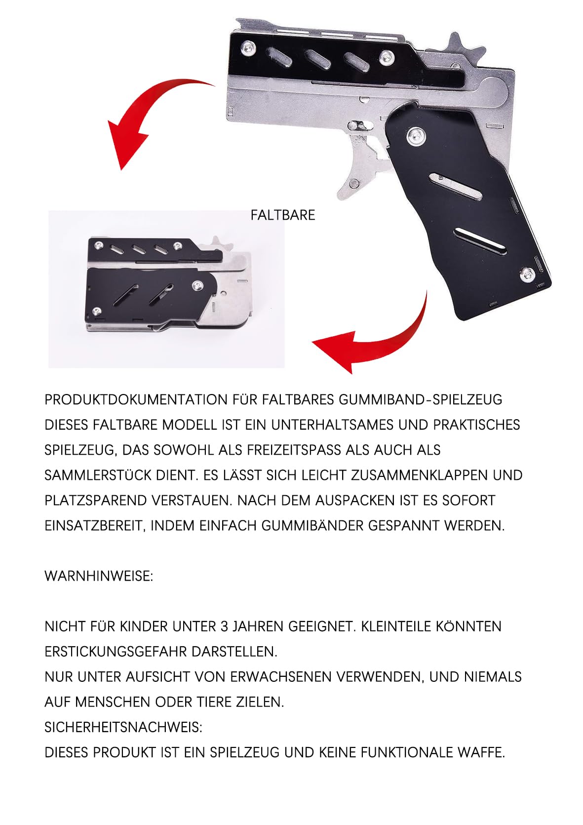 美品デアゴスティーニ雷神ステンレスゴム銃 トイガン 美品デアゴスティーニ雷神ステンレスゴム銃 トイガン KAZKIN R.B.GUNS